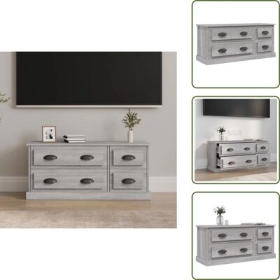 THE LIVING STORE - Mobile TV Grigio Sonoma - TV stand THE LIVING STORE - Mobile TV Grigio Sonoma - TV stand