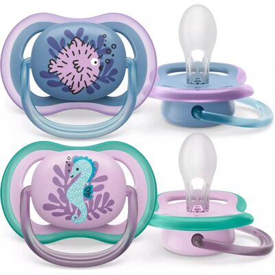 Philips Avent Ultra Air Schnuller - Orthodontischer Silikon Blau-Grün-Lila - 6-18 Monate Philips Avent Ultra Air Schnuller - Orthodontischer Silikon Blau-Grün-Lila - 6-18 Monate