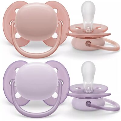 Chupeta Ultra Macia Philips AVENT - Ortodôntica em Silicone para Bebê - Lilás Chupeta Ultra Macia Philips AVENT - Ortodôntica em Silicone para Bebê - Lilás