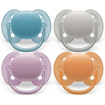 Philips AVENT Ultra Blød Baby-Næse - Ortodontisk Silikone Flerfarvet Philips AVENT Ultra Blød Baby-Næse - Ortodontisk Silikone Flerfarvet