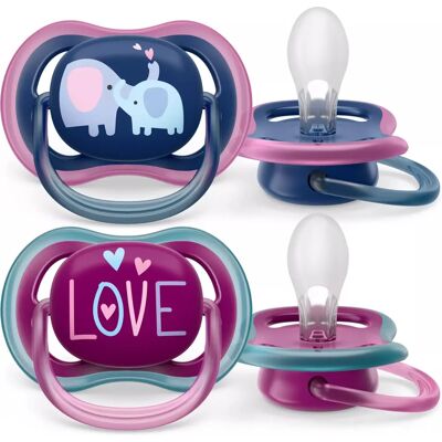 Chupeta Ultra Air Philips Avent Rosa - Chupeta, Silicone Ortodôntico, Multicolor Chupeta Ultra Air Philips Avent Rosa - Chupeta, Silicone Ortodôntico, Multicolor
