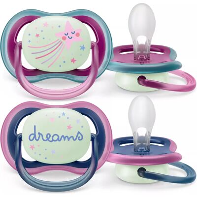 Noční dudlík Ultra Air od Philips Avent - Ortodontické Silikonové Vícebarevné Noční dudlík Ultra Air od Philips Avent - Ortodontické Silikonové Vícebarevné
