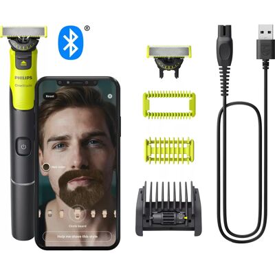 Philips OneBlade QP4631/30 Tondeuse à barbe - Bluetooth, Batterie, Vert Philips OneBlade QP4631/30 Tondeuse à barbe - Bluetooth, Batterie, Vert