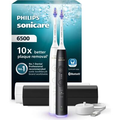 Philips - Modèle HX7419/01 - Brosse à dents électrique Sonicare Series 6500 Blanc et Noir - Publicité Philips - Modèle HX7419/01 - Brosse à dents électrique Sonicare Series 6500 Blanc et Noir - Publicité