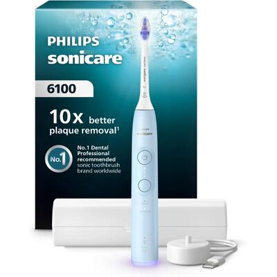 Philips Sonicare 6100 HX7406/02 Elektrische Tandenborstel Blauw Philips Sonicare 6100 HX7406/02 Elektrische Tandenborstel Blauw