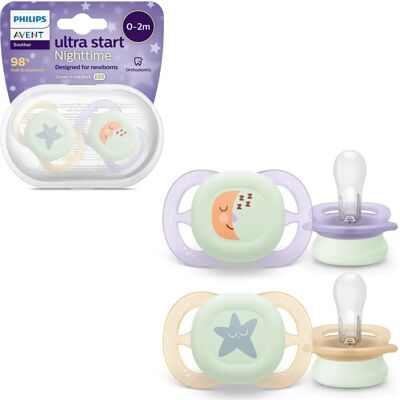 Chupeta Philips Avent Ultra Start Noturna - 0-2 meses Chupeta Philips Avent Ultra Start Noturna - 0-2 meses