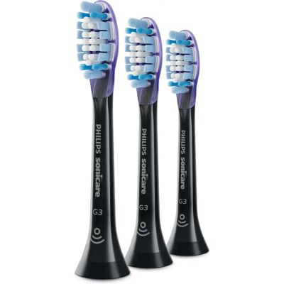 Philips Sonicare Schwarzer Zahnbürstenkopf 3 Stück Philips Sonicare Schwarzer Zahnbürstenkopf 3 Stück