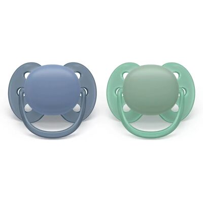 Philips AVENT SCF091/42 Baby Pacifier - Orthodontic Silicone - Blue, Green Philips AVENT SCF091/42 Baby Pacifier - Orthodontic Silicone - Blue, Green