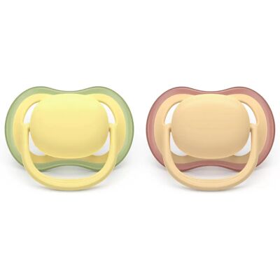 Philips AVENT SCF087/07 Baby Pacifier - Orthodontic Silicone - Orange, Yellow Philips AVENT SCF087/07 Baby Pacifier - Orthodontic Silicone - Orange, Yellow