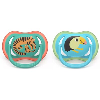 Philips Avent SCF087/11 - Orthodontic Silicone Pacifier - Multicolour Philips Avent SCF087/11 - Orthodontic Silicone Pacifier - Multicolour