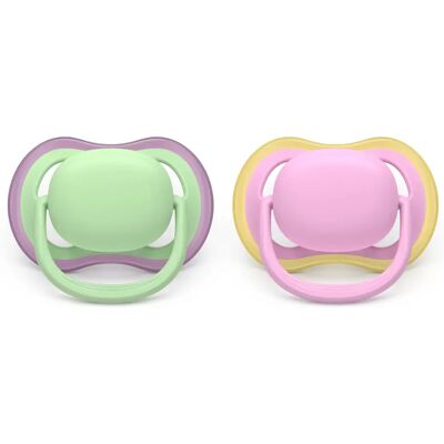 Philips Avent Baby Pacifier Orthodontic Silicone Green/Pink - Baby Pacifier Philips Avent Baby Pacifier Orthodontic Silicone Green/Pink - Baby Pacifier