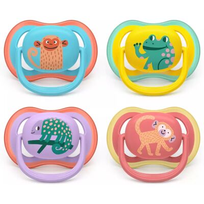 Chupetes Eco UltAir Philips Avent - Silicona Ortodóntica - Multicolor Chupetes Eco UltAir Philips Avent - Silicona Ortodóntica - Multicolor