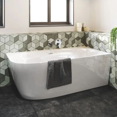 Megabad - Profi Eckbadewanne - 170x80 cm - Badewanne Megabad - Profi Eckbadewanne - 170x80 cm - Badewanne