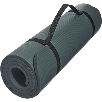VIVOL Jooga matto ForzaFit remmillä - 12mm Extra paksu - Harmaa VIVOL Jooga matto ForzaFit remmillä - 12mm Extra paksu - Harmaa