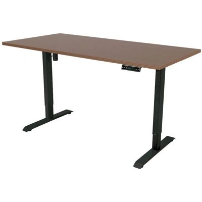 VIVOL Sedero Escritorio regulable eléctrico - 140x80 cm - Motor simple - Negro / Roble oscuro VIVOL Sedero Escritorio regulable eléctrico - 140x80 cm - Motor simple - Negro / Roble oscuro