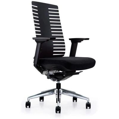VIVOL Sedero - Sedia da ufficio ergonomica - Nera, Cromo VIVOL Sedero - Sedia da ufficio ergonomica - Nera, Cromo