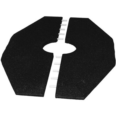 IVOL - Gummiwandfliesen - 90x129 cm - 50 mm - Schwarz IVOL - Gummiwandfliesen - 90x129 cm - 50 mm - Schwarz