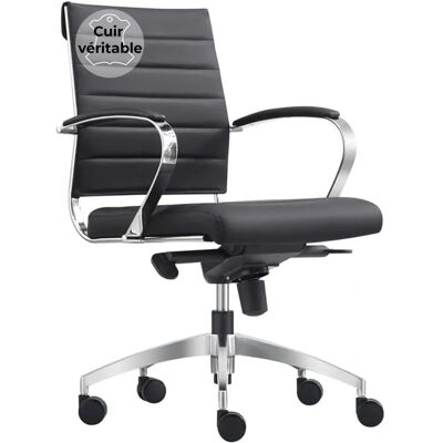 Sedia Ufficio in Pelle VIVOL Cádiz - Regolabile, Girevole a 360°, Elegante Sedia Ufficio in Pelle VIVOL Cádiz - Regolabile, Girevole a 360°, Elegante