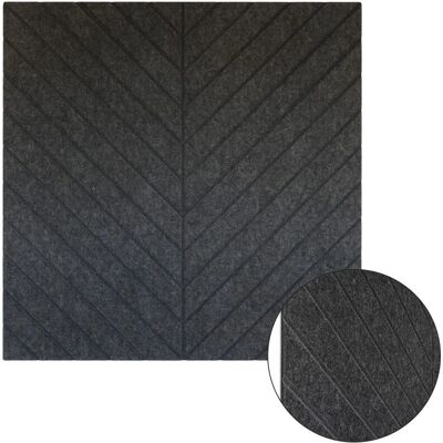 VIVOL - Akustisches Wandpaneel aus Filz - 100x100cm - Fischgrätmuster - Anthrazit VIVOL - Akustisches Wandpaneel aus Filz - 100x100cm - Fischgrätmuster - Anthrazit