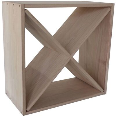 VIVOL Estante de vino de madera 50x50cm - Cruz VIVOL Estante de vino de madera 50x50cm - Cruz