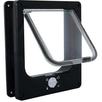 IVOL Musta Kissan Ovi - 19x22x5,5 cm - 4 Lukitusasentoa IVOL Musta Kissan Ovi - 19x22x5,5 cm - 4 Lukitusasentoa