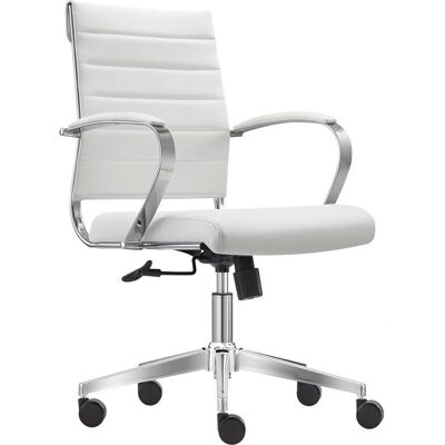 VIVOL Silla de Oficina Cádiz - Silla Ajustable Blanca de Lujo VIVOL Silla de Oficina Cádiz - Silla Ajustable Blanca de Lujo