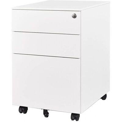 IVOL Archivador de Metal Blanco con 3 Cajones - Oficina y Hogar IVOL Archivador de Metal Blanco con 3 Cajones - Oficina y Hogar