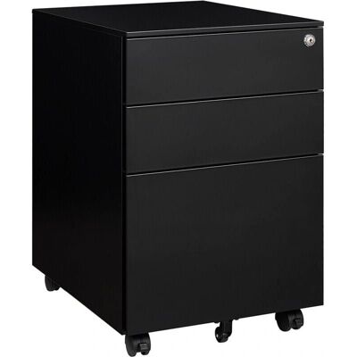 IVOL Archivador Negro de 3 Cajones - Oficina y Hogar IVOL Archivador Negro de 3 Cajones - Oficina y Hogar