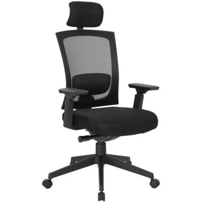 Silla de oficina ergonómica Sedero - Negra - Ajustable y giratoria Silla de oficina ergonómica Sedero - Negra - Ajustable y giratoria