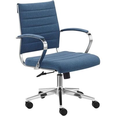 Silla de oficina Cádiz - Ajustable, giratoria 360°, Azul Denim de Lujo Silla de oficina Cádiz - Ajustable, giratoria 360°, Azul Denim de Lujo