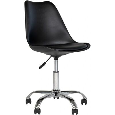 Silla de Oficina SEDERO - Ajustable en altura 360° Giratoria Negra Silla de Oficina SEDERO - Ajustable en altura 360° Giratoria Negra