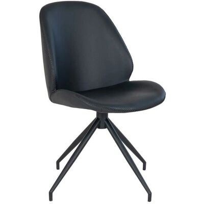 Silla Gerona Negra Giratoria para Comedor Silla Gerona Negra Giratoria para Comedor