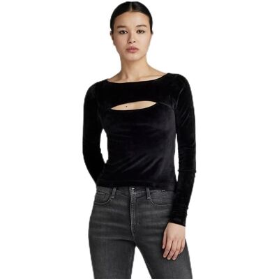 G-Star RAW Top col bateau slim noir - Femmes G-Star RAW Top col bateau slim noir - Femmes