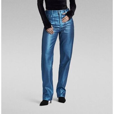 G-Star RAW Viktoria High Straight Jeans - Blu scuro - Donna - Vita alta G-Star RAW Viktoria High Straight Jeans - Blu scuro - Donna - Vita alta