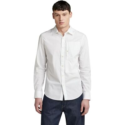 Camisa ajustada G-Star RAW G4A - Blanco - Hombre XS Camisa ajustada G-Star RAW G4A - Blanco - Hombre XS
