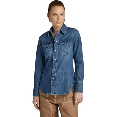 G-Star Slim Blue Cotton Denim Shirt - Casual G-Star Slim Blue Cotton Denim Shirt - Casual