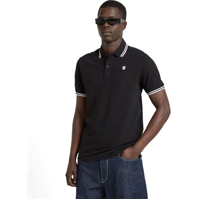 G-Star Dunda Slim Polo (D11595-5864) - Polo à rayures à manches courtes (D17127-5864-648) noir G-Star Dunda Slim Polo (D11595-5864) - Polo à rayures à manches courtes (D17127-5864-648) noir