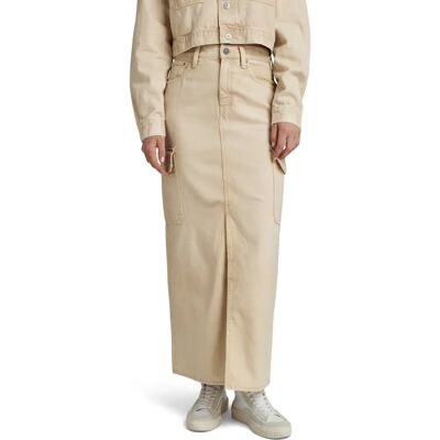 Falda larga cargo Viktoria de G-Star RAW - Beige - Mujer Falda larga cargo Viktoria de G-Star RAW - Beige - Mujer