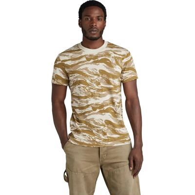 G-Star Tiger Camo T-shirt med Korta Ärmar (D24421-C334) - (D24421-C334-G40) gul G-Star Tiger Camo T-shirt med Korta Ärmar (D24421-C334) - (D24421-C334-G40) gul