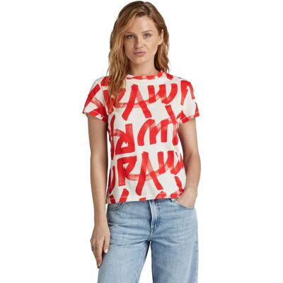 G-Star RAW Calligraphy Allover Top - Wielokolorowy - Kobieta XXS G-Star RAW Calligraphy Allover Top - Wielokolorowy - Kobieta XXS
