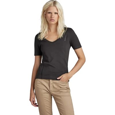 G-Star RAW Top Moto Slim U-Neck - Negro - Ajuste Delgado G-Star RAW Top Moto Slim U-Neck - Negro - Ajuste Delgado
