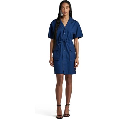 Robe Soft Utility G-Star Raw pour Femmes - Marine - Coupe ajustée Robe Soft Utility G-Star Raw pour Femmes - Marine - Coupe ajustée
