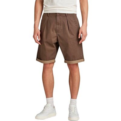 G-Star Plisserade Chino Shorts (D24544) - safari/shitake G-Star Plisserade Chino Shorts (D24544) - safari/shitake