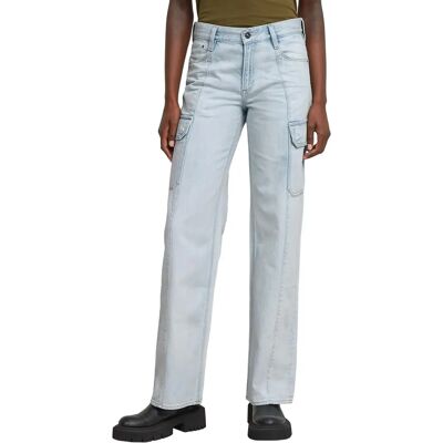 G-Star RAW Judee Cargo Låga midje lösa jeans - Ljusblå - Kvinna - 32-30 G-Star RAW Judee Cargo Låga midje lösa jeans - Ljusblå - Kvinna - 32-30
