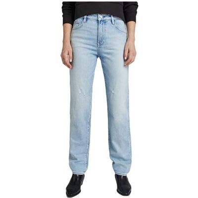 Jeans Viktoria High Straight G-Star RAW - Bleu clair - Femme - Publicité Jeans Viktoria High Straight G-Star RAW - Bleu clair - Femme - Publicité