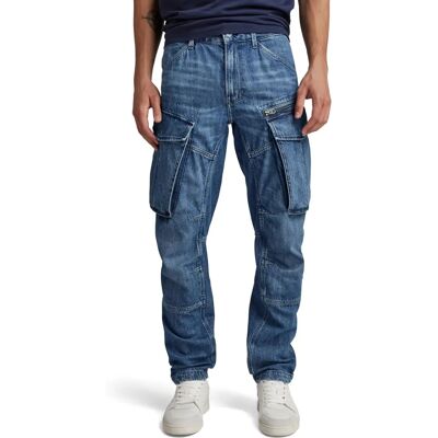 G-Star Rovic Zip 3D Jeans Denim Regulares Tapered (D23077) azul deslavado G-Star Rovic Zip 3D Jeans Denim Regulares Tapered (D23077) azul deslavado