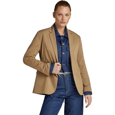 Blazer Beige G-Star RAW - Taille Élastique - Femmes L - Blazer Blazer Beige G-Star RAW - Taille Élastique - Femmes L - Blazer