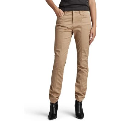 Pantalones Skinny Altos G-Star RAW - Beige - Mujer - Cintura Alta Pantalones Skinny Altos G-Star RAW - Beige - Mujer - Cintura Alta