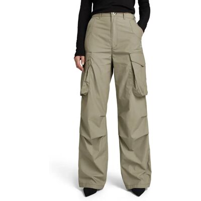 G-Star RAW High Waist Cargo Broek - Groen - Vrouwen - Cargo Pants G-Star RAW High Waist Cargo Broek - Groen - Vrouwen - Cargo Pants