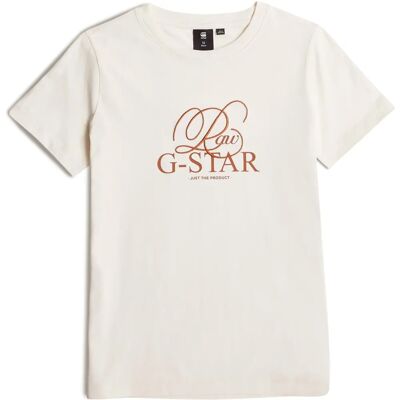 T-shirt Enfant G-Star RAW Coton Bio - Beige - Filles 128 T-shirt Enfant G-Star RAW Coton Bio - Beige - Filles 128